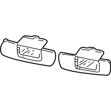 Chevy 10405220 Sunvisor