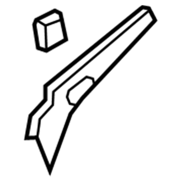 GM 84227072 Cowl Grille Extension, Driver Side