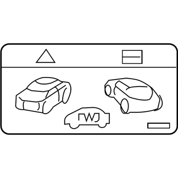 Cadillac 24258938 Caution Label