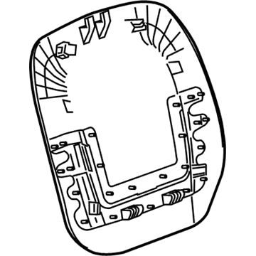 Buick 20982463 Seat Back Panel