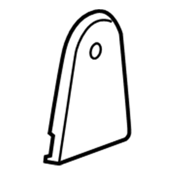 GM 15914546 Hinge Cover, Titanium, Front Driver Side