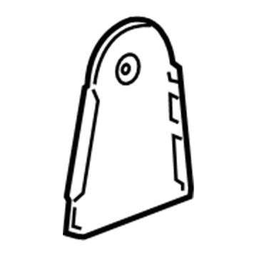 GM 15914538 Hinge Cover, Titanium, Front Passenger Side