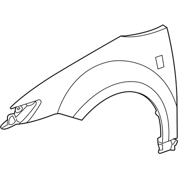 GM 10357256 Fender, Front Driver Side