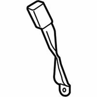 Chevrolet Seat Belt - 88956066 Outer Buckle