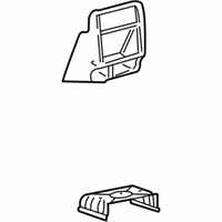 Chevrolet Venture Center Console - 10333613 Trim Plate, Front