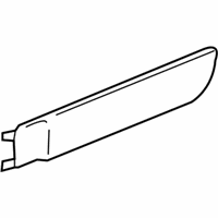 Chevrolet Trailblazer Door Moldings - 15180287 Side Molding, Black, Rear Upper Driver Side