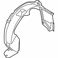 Chevrolet Equinox Fender Splash Shield - 25950043 Fender Liner, Front Inner Driver Side
