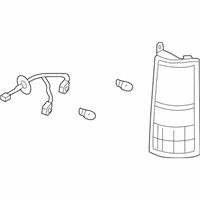 Chevrolet Express 2500 Tail Light - 84639023 Tail Lamp Assembly, Rear Driver Side