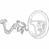 Cadillac Steering Wheel - 25750358 Steering Wheel, Black