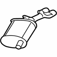 Cadillac DeVille Muffler - 25693404 Muffler & Pipe, Passenger Side