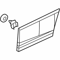 Buick Rendezvous Door Moldings - 88951960 Lower Molding