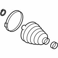 Buick Enclave CV Boot - 15855657 Inner Boot, Rear