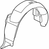 Cadillac XLR Fender Splash Shield - 15219148 Wheelhouse Liner, Rear Driver Side