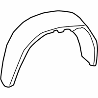 Chevrolet Trailblazer Fender Splash Shield - 15122544 Wheelhouse Liner, Passenger Side