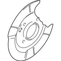 Chevrolet Tracker Brake Backing Plate - 30023816 Backing Plate, Driver Side