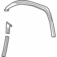 Chevrolet Malibu Window Channel - 15214286 Run Channel, Front Passenger Side