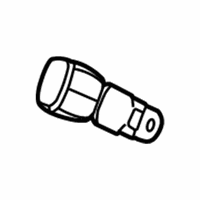 Cadillac SRX Seat Belt - 88957462 Outer Buckle, Gray