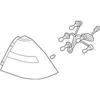 Chevrolet Aveo Tail Light - 96650772 Tail Lamp Assembly