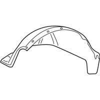 Cadillac Escalade ESV Fender Splash Shield - 15164708 Fender Liner, Front Inner Passenger Side