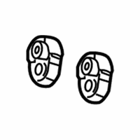 Cadillac CTS Exhaust Hanger - 25711603 Muffler & Pipe Front Bushing