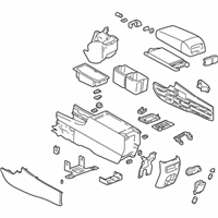Cadillac Seville Center Console - 12480794 Console Assembly, Black