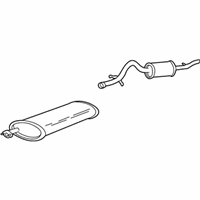 Chevrolet Venture Muffler - 10425103 Muffler & Pipe