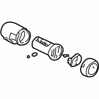 Cadillac Door Lock Cylinder - 15825364 Lock Cylinder, Front