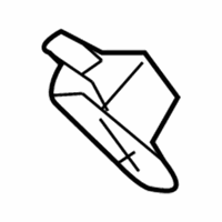 Chevrolet Malibu Door Striker - 25975053 Striker, Green Line, Rear