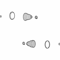 Buick Rendezvous CV Boot - 88891074 Boot Kit, Rear