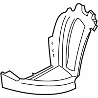 Chevrolet Cavalier Fender Splash Shield - 22708176 Liner Extension, Front Passenger Side