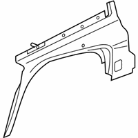 Chevrolet SSR Fender Splash Shield - 15256854 Wheelhouse Panel, Passenger Side