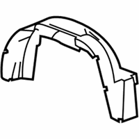 GMC Canyon Fender Splash Shield - 25894547 Wheelhouse Liner, Driver Side