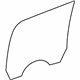 GM 15175369 Door Glass, Rear Driver Side
