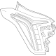 GM 84895439 Tail Lamp, Gray, Rear Driver Side GM 84895439 Tail Lamp, Gray, Rear Driver Side