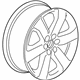 GM 84640409 Wheel, Alloy, Rear GM 84640409 Wheel, Alloy, Rear