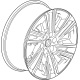 GM 85514110 Wheel, Alloy, Rear