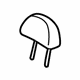 GM 96890157 Headrest, Black