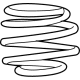 GM 84766440 Coil Spring, Front