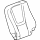 GM 13353799 Seat Back Cover, Rear Driver Side GM 13353799 Seat Back Cover, Rear Driver Side
