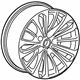 GM 22941663 Wheel, Rear GM 22941663 Wheel, Rear