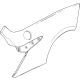 GM 85120402 Quarter Panel, Rear Outer Driver Side