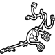 GM 84813238 Harness, Rear Passenger Side GM 84813238 Harness, Rear Passenger Side