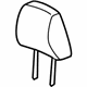 GM 19179405 Headrest, Gray, Driver Side