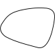 GM 23125819 Mirror Glass, Rear Driver Side GM 23125819 Mirror Glass, Rear Driver Side