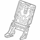 GM 84868948 Seat Back Frame, Rear