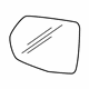 GM 84294428 Mirror Glass, Rear Driver Side