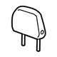 GM 84377958 Headrest, Ash Gray, Front GM 84377958 Headrest, Ash Gray, Front