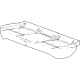 GM 42692928 Seat Cushion Pad, Rear GM 42692928 Seat Cushion Pad, Rear