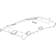GM 42848359 Headliner, Gray GM 42848359 Headliner, Gray