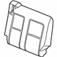 GM 10390572 Seat Back Cover, Gray, Rear Driver Side